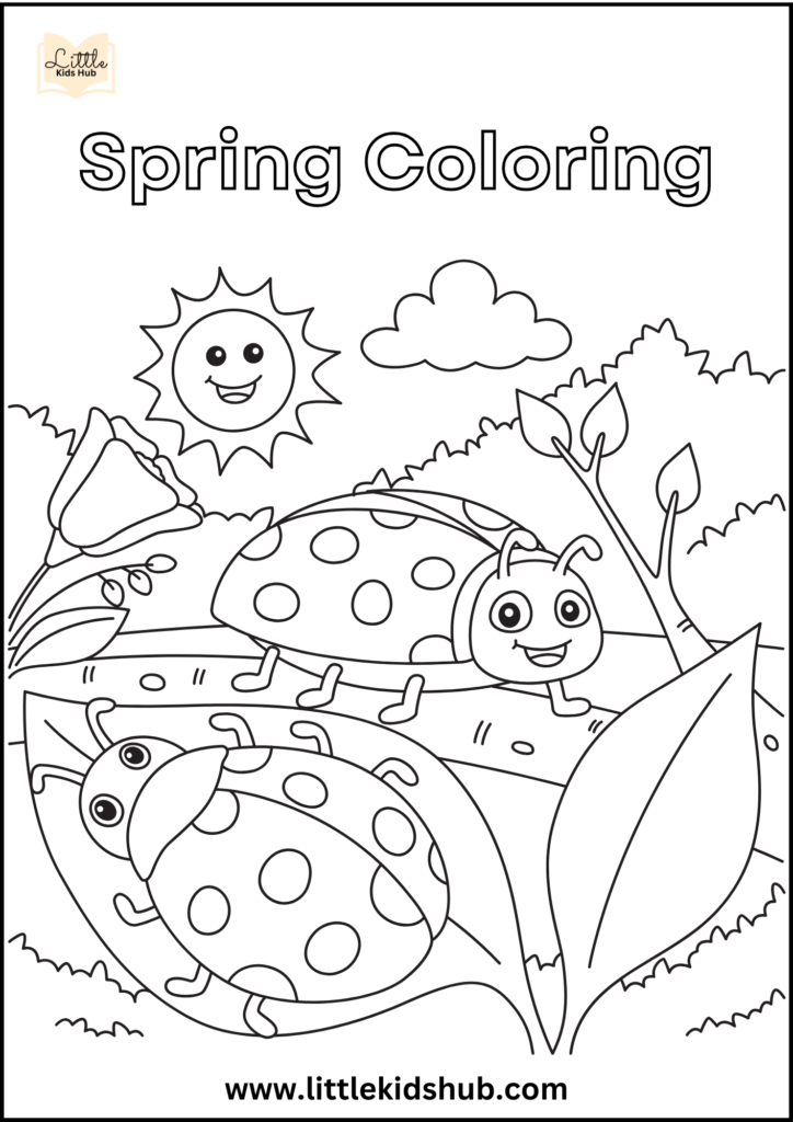 importance of spring coloring pages