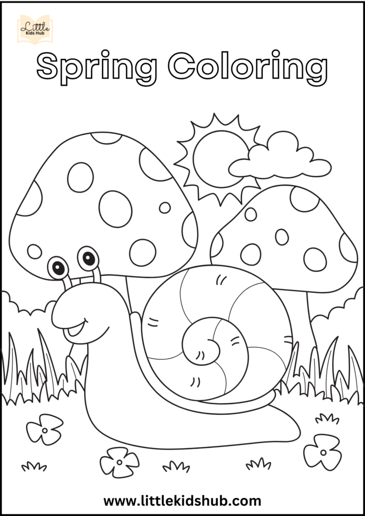 spring flowers coloring pages