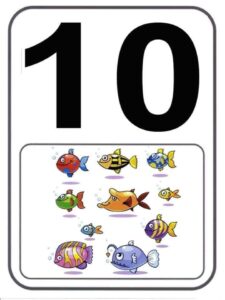 Numbers 1 to 10 flashcards