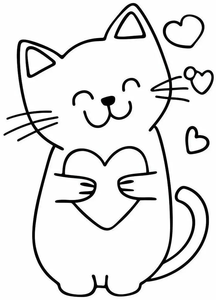 Cat Coloring Page