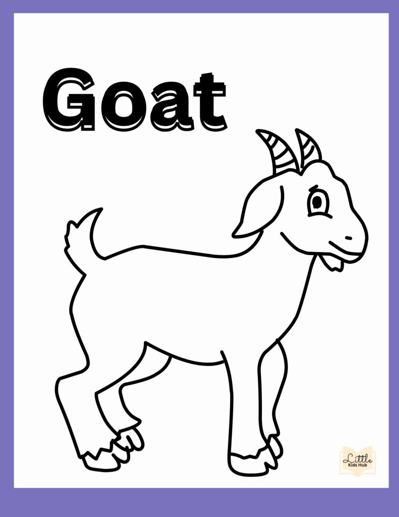 Goat Coloring Pages