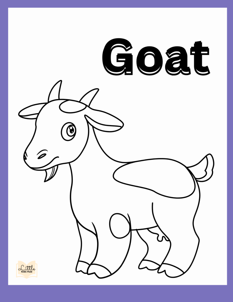 Goat Coloring Pages