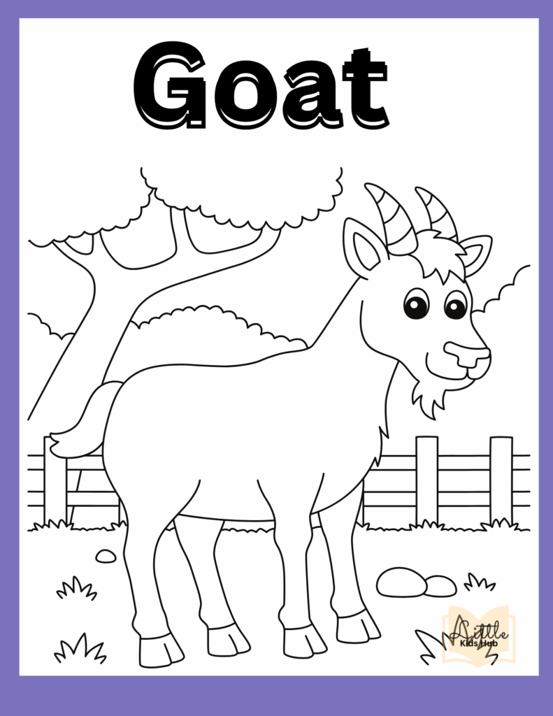 Goat Coloring Pages