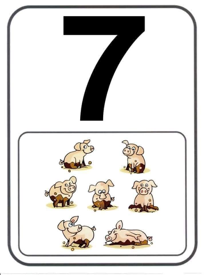 Numbers 1 to 10 flashcards